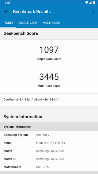 Geekbench 55